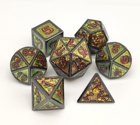 CE Sharp Edge Metal Polyhedral Dice Đa năng cho ngục tối và rồng