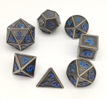 Bộ xúc xắc chơi game Metal KTV, Bộ khuôn đúc đa diện 7 tay