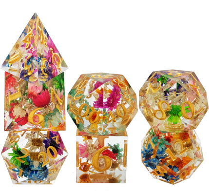 Nhựa chống mài mòn DND Dice Hand Pouring Polyhedral Sharp Edge