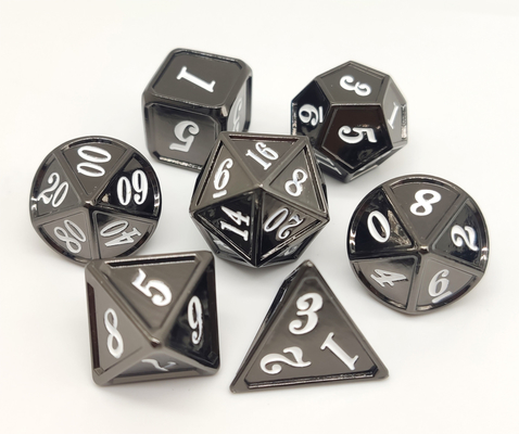 RPG xúc xắc kim loại chống mài mòn không mùi, Bộ xúc xắc hạng nặng được đánh bóng bằng tay
