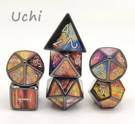 Polyhedral Tiny Dice Set Trọng lượng nhẹ Đa năng được chạm khắc bằng tay