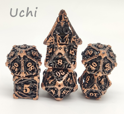 Xúc xắc mini RPG chống mài mòn Đa diện thực tế D10 D12 D20