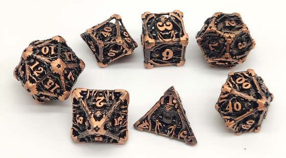 Các cạnh sắc nét gọn gàng Mini RPG Xúc xắc DND được chạm khắc bằng tay bền cho thế giới man rợ
