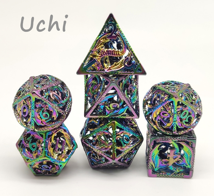 Bộ xúc xắc mini RPG nhẹ Nhiệt độ cao thủ công 7 món
