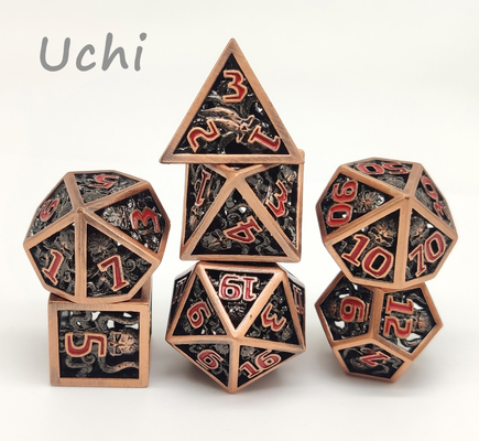 Bộ xúc xắc nhựa không độc hại chắc chắn, xúc xắc đa diện nhỏ đa năng
