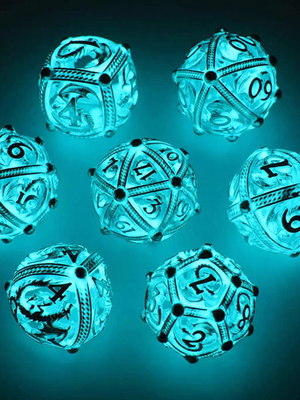 Dungeon Polyhedron và Dragons in the Dark Xúc xắc nhựa DND Sắc nét tùy chỉnh