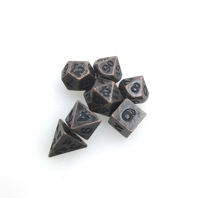Gọn gàng, sắc nét, không độc hại, xúc xắc mini RPG chắc chắn, đa năng, xúc xắc kim loại nhỏ thực tế