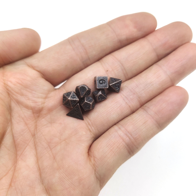 Mini Metal Polyhedral Dice Dungeons and Dragons High Quality for Board hoặc Card Game