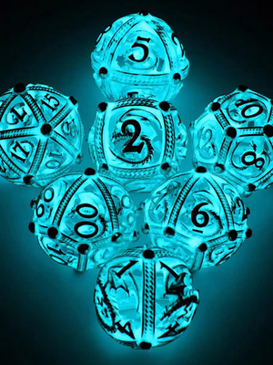 Dungeon Polyhedron và Dragons in the Dark Xúc xắc nhựa DND Sắc nét tùy chỉnh