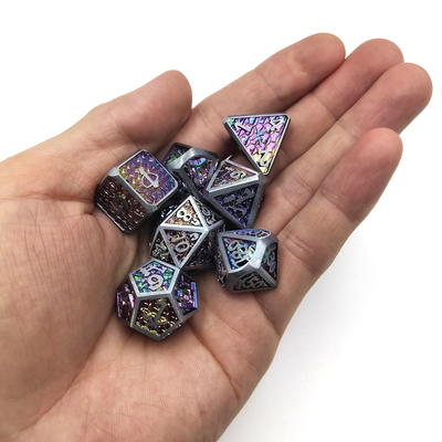 Board game GST Đa năng xúc xắc kim loại đa diện Bền DND