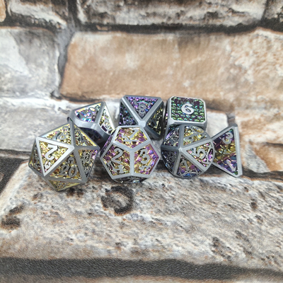 Board game GST Đa năng xúc xắc kim loại đa diện Bền DND