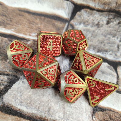 Phép thuật thu thập Mini RPG Xúc xắc DND Sang trọng cho trò chơi gia đình Khối đa diện kim loại