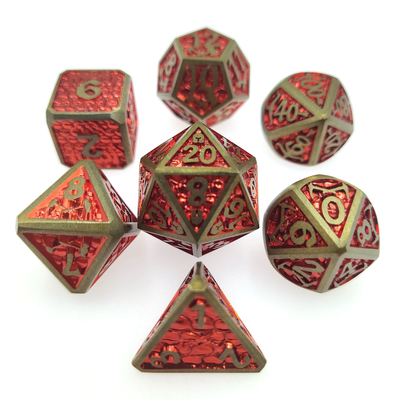 Phép thuật thu thập Mini RPG Xúc xắc DND Sang trọng cho trò chơi gia đình Khối đa diện kim loại