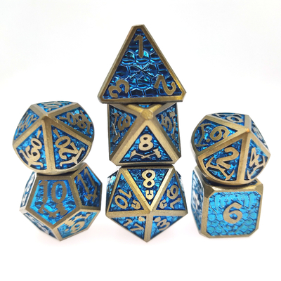 Thực tế Mini DND Dice Board trò chơi Xúc xắc kim loại Chống ẩm Polyhedral
