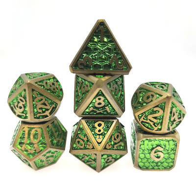 Trọng lượng nhẹ Mini RPG Xúc xắc RPG Bộ xúc xắc Thẻ xúc xắc DND Đa diện kim loại