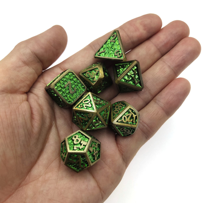 Trọng lượng nhẹ Mini RPG Xúc xắc RPG Bộ xúc xắc Thẻ xúc xắc DND Đa diện kim loại