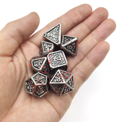Trò chơi trên bàn Metal RPG Dice Gọn gàng Sharp Edges Liqui Nhập vai Trò chơi súc sắc