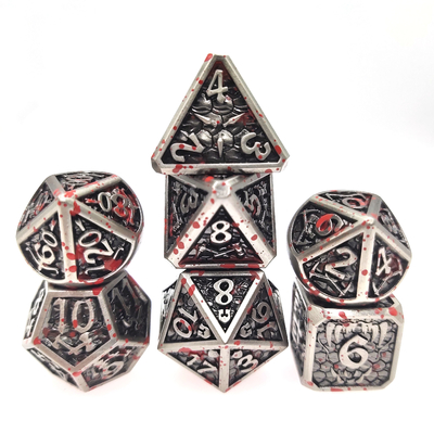 Trò chơi trên bàn Metal RPG Dice Gọn gàng Sharp Edges Liqui Nhập vai Trò chơi súc sắc