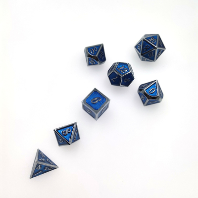 Kim loại đa diện Ming Dice Set Đa năng Tùy chỉnh Cạnh Nhẹ Sắc nét