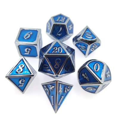 Kim loại đa diện Ming Dice Set Đa năng Tùy chỉnh Cạnh Nhẹ Sắc nét