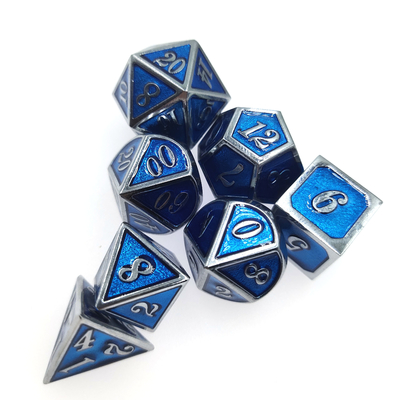 Kim loại đa diện Ming Dice Set Đa năng Tùy chỉnh Cạnh Nhẹ Sắc nét