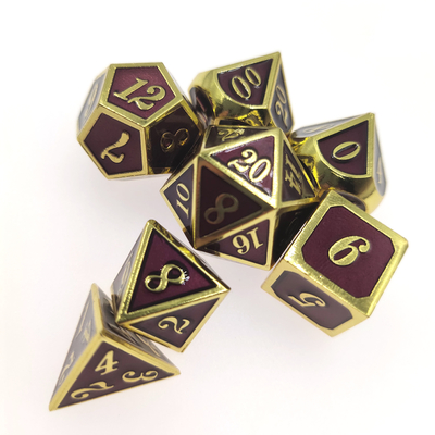 Các cạnh sắc nét Bộ xúc xắc RPG tinh tế Bộ xúc xắc chơi game nhiều màu Bộ đeo đa diện