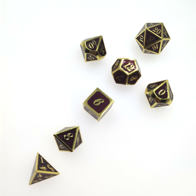 Các cạnh sắc nét Bộ xúc xắc RPG tinh tế Bộ xúc xắc chơi game nhiều màu Bộ đeo đa diện
