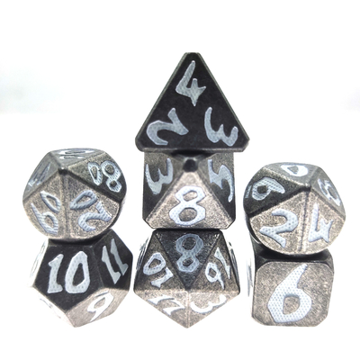 Bộ xúc xắc trò chơi Rpg không độc hại Bộ đa diện Hướng dẫn sử dụng thực tế Mài xúc xắc nhỏ