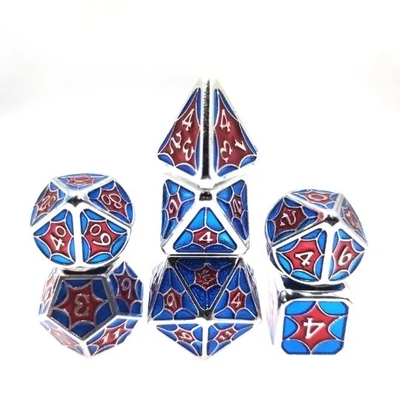 TRPG Running Group Metal Dice Dragon And Dungeon màu sắc màu sắc Spiderweb