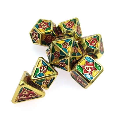 TRPG Running Group Metal Dice Dragon And Dungeon màu sắc màu sắc Spiderweb