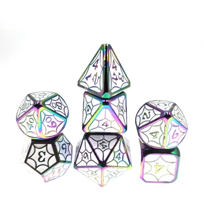 OEM Metal Dice Sets Nontoxic Bulk RP Hand Polyhedron Cho Thế giới hoang dã