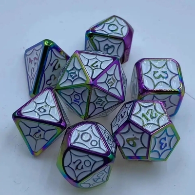 OEM Metal Dice Sets Nontoxic Bulk RP Hand Polyhedron Cho Thế giới hoang dã