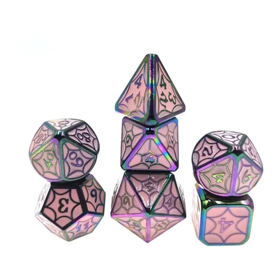 OEM Metal Dice Sets Nontoxic Bulk RP Hand Polyhedron Cho Thế giới hoang dã