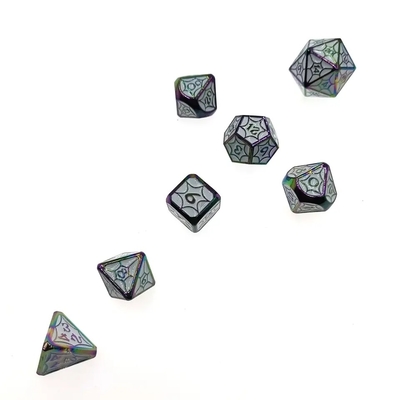 OEM Metal Dice Sets Nontoxic Bulk RP Hand Polyhedron Cho Thế giới hoang dã