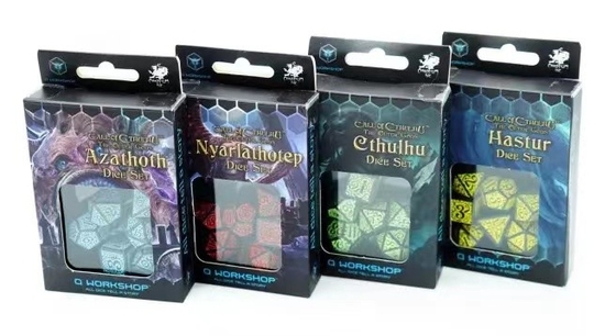 Trò chơi RPG thời trang Đặt xúc xắc 20mm Đen nền màu sắc