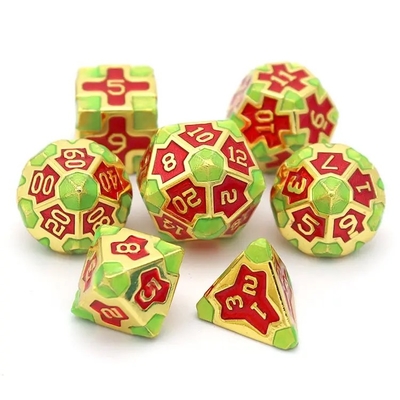 CE Precision RPG Polyhedron Dice Set OEM Vật liệu hợp kim không độc hại