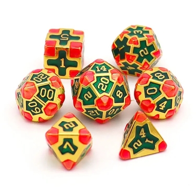 CE Precision RPG Polyhedron Dice Set OEM Vật liệu hợp kim không độc hại