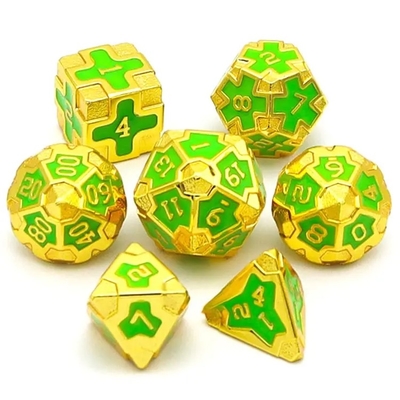 CE Precision RPG Polyhedron Dice Set OEM Vật liệu hợp kim không độc hại