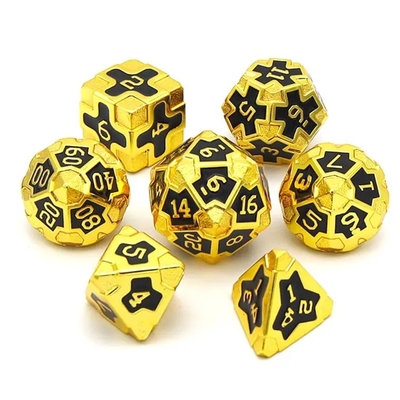 CE Precision RPG Polyhedron Dice Set OEM Vật liệu hợp kim không độc hại