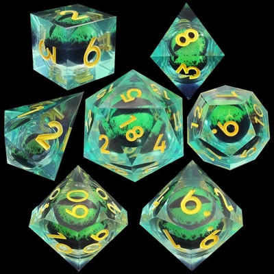 Sản phẩm thủ công nhựa quicksand quả bóng đốm đánh bóng Set Of 7 Role Playing Accessories