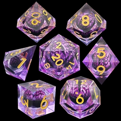 Sản phẩm thủ công nhựa quicksand quả bóng đốm đánh bóng Set Of 7 Role Playing Accessories