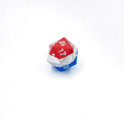 Đơn giản ánh sáng Bule kim loại Dice màu sắc đa diện DND chơi game Dice Set