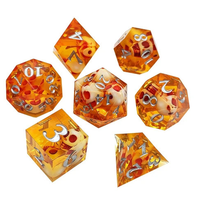 Bộ xúc xắc RPG bằng nhựa tự nhiên thực tế Chống mài mòn Trọng lượng nhẹ
