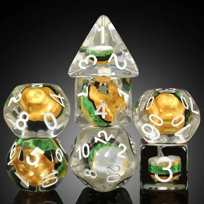 Custom Polyhedral DND Dice Set Hamburger Gaming Đối với RPG Role Playing Table Games