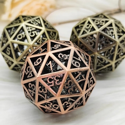 60D Macrobine Zinc Alloy Metal Dice Set Game Desktop Đơn giản DND
