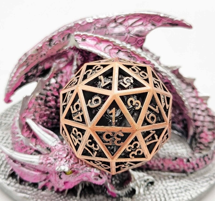 60D Macrobine Zinc Alloy Metal Dice Set Game Desktop Đơn giản DND