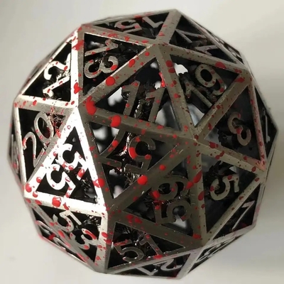 60D Macrobine Zinc Alloy Metal Dice Set Game Desktop Đơn giản DND