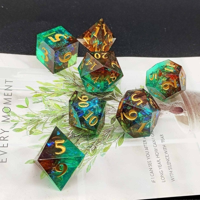 Đặt Đá Nhựa sắc nét tùy chỉnh đa màu Dragon And Dungeon DND#RPG