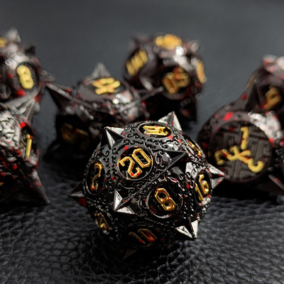Bloodstarial Meteor Metal Dice Set D8 RPG Rồng và Dungeon