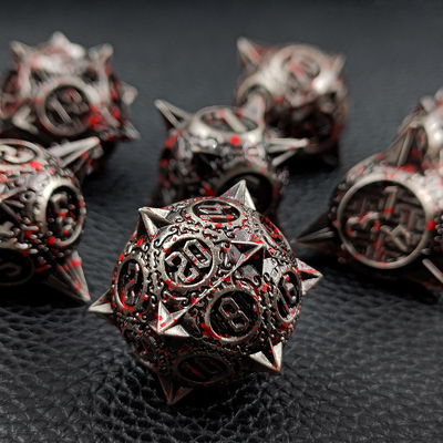 Bloodstarial Meteor Metal Dice Set D8 RPG Rồng và Dungeon